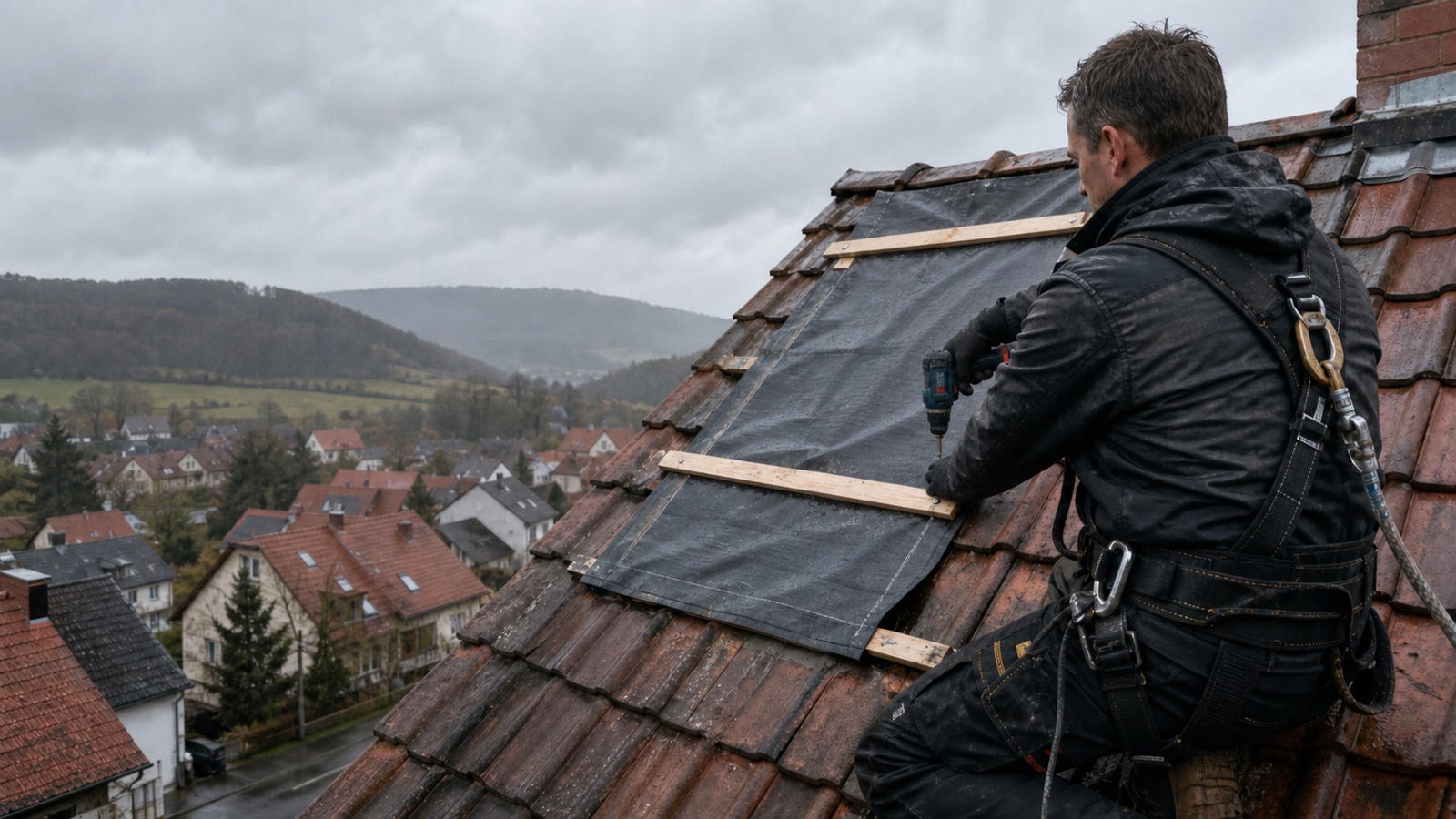 Dachdecker-Notdienst in Meiningen – schnelle Hilfe bei Sturmschäden